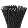 PAJITA DE PAPEL NEGRA ENVUELTA 197X 8MM 50UD